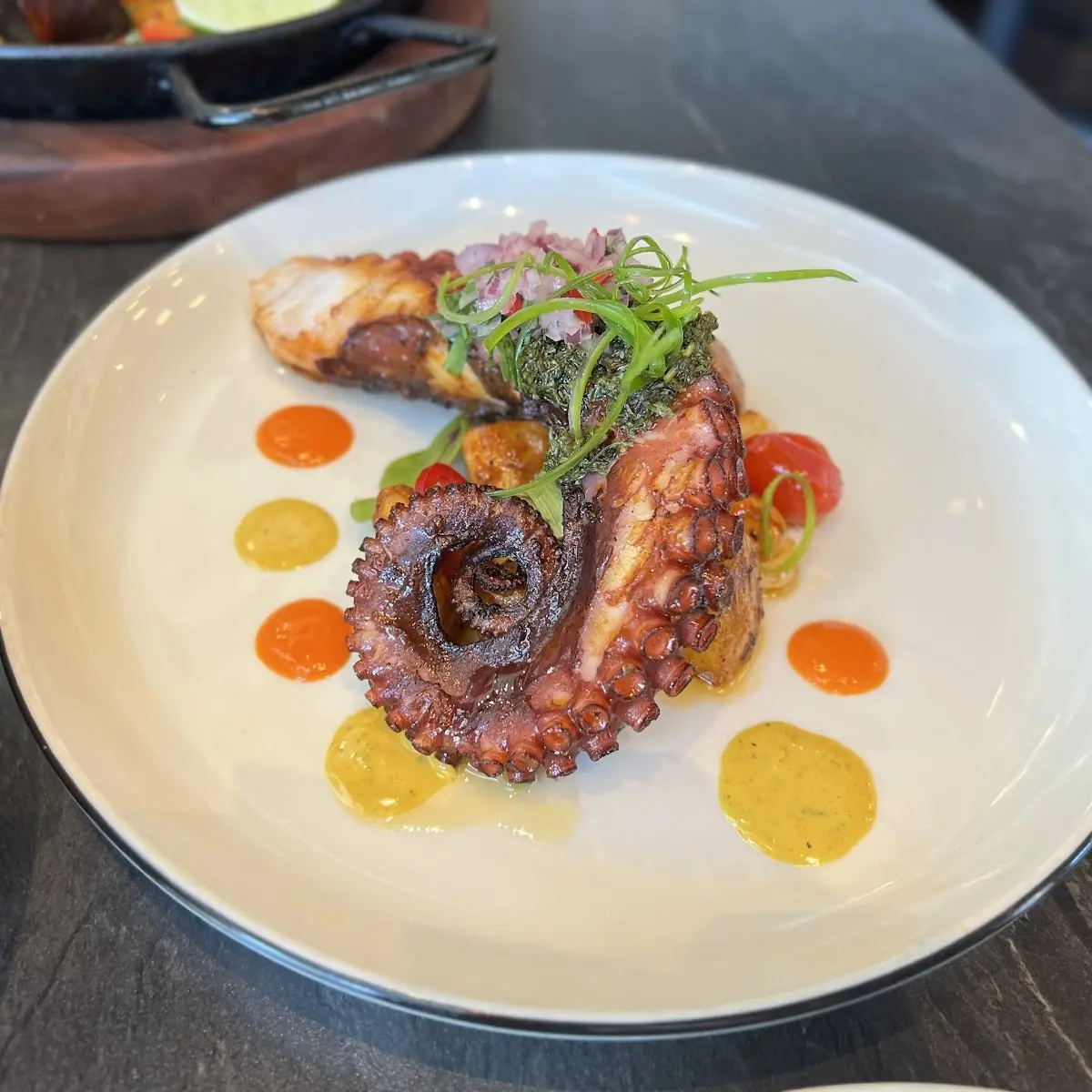 Grilled Octopus and Potato Dish