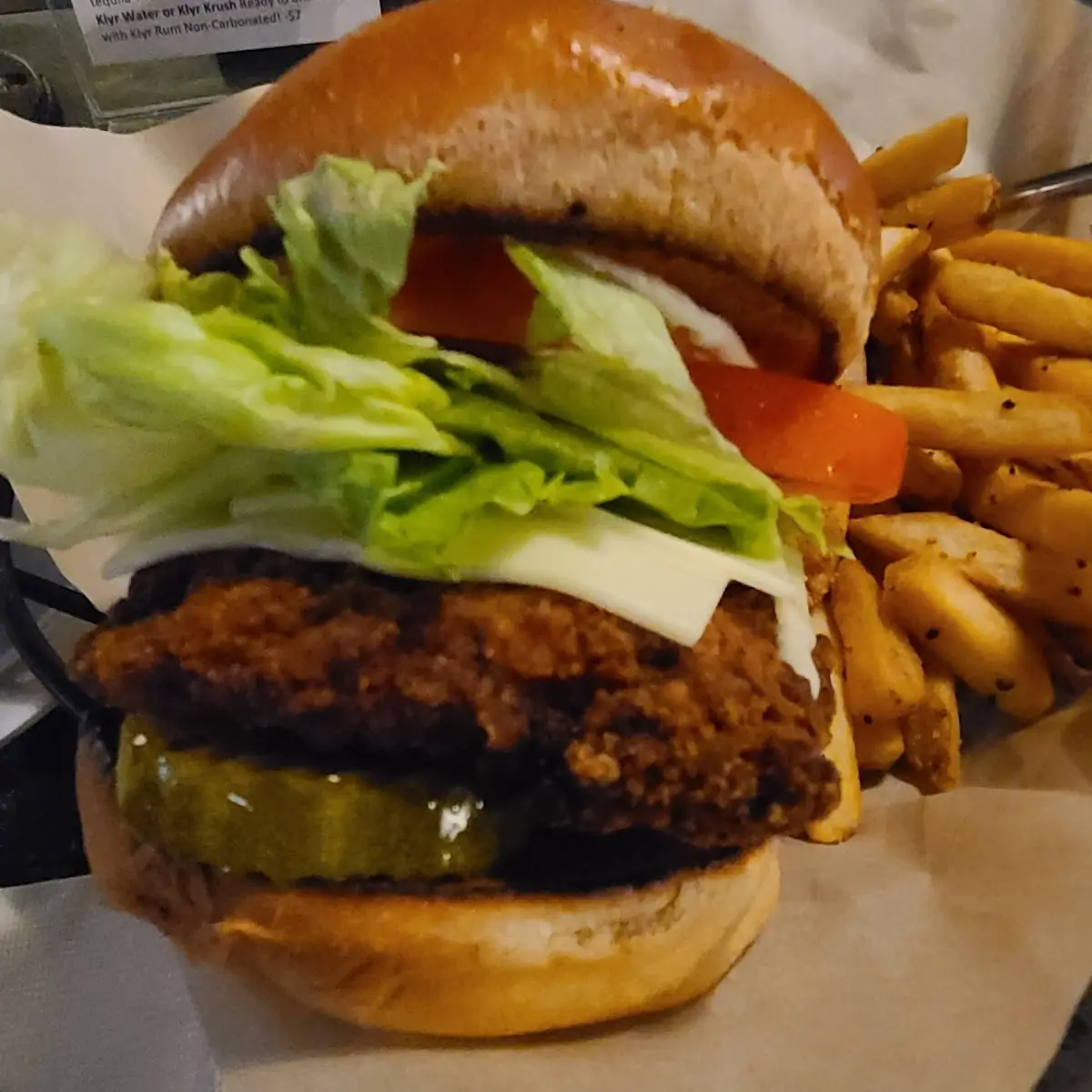 Chicken Burger Fries