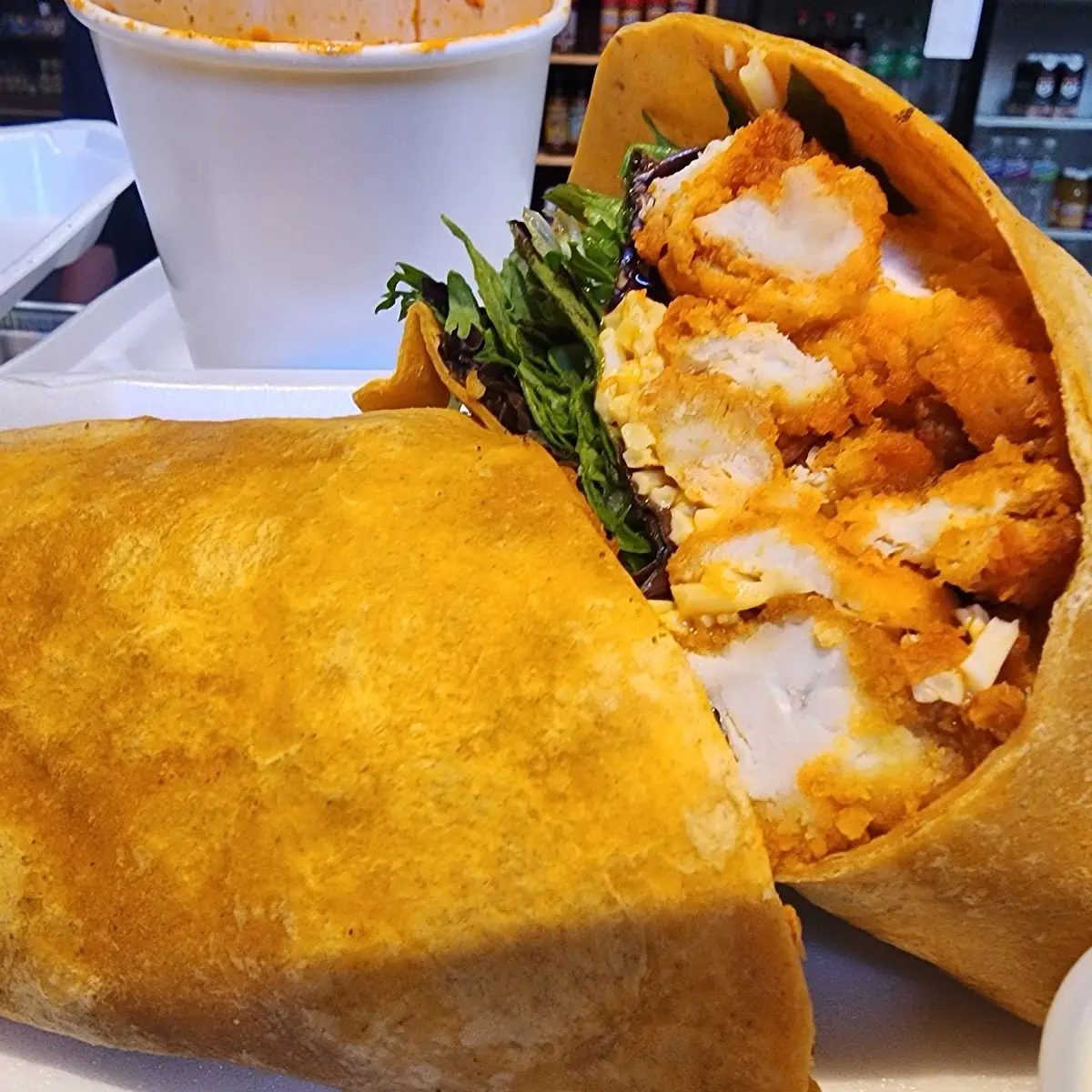 Buffalo Chicken Wrap Lunch