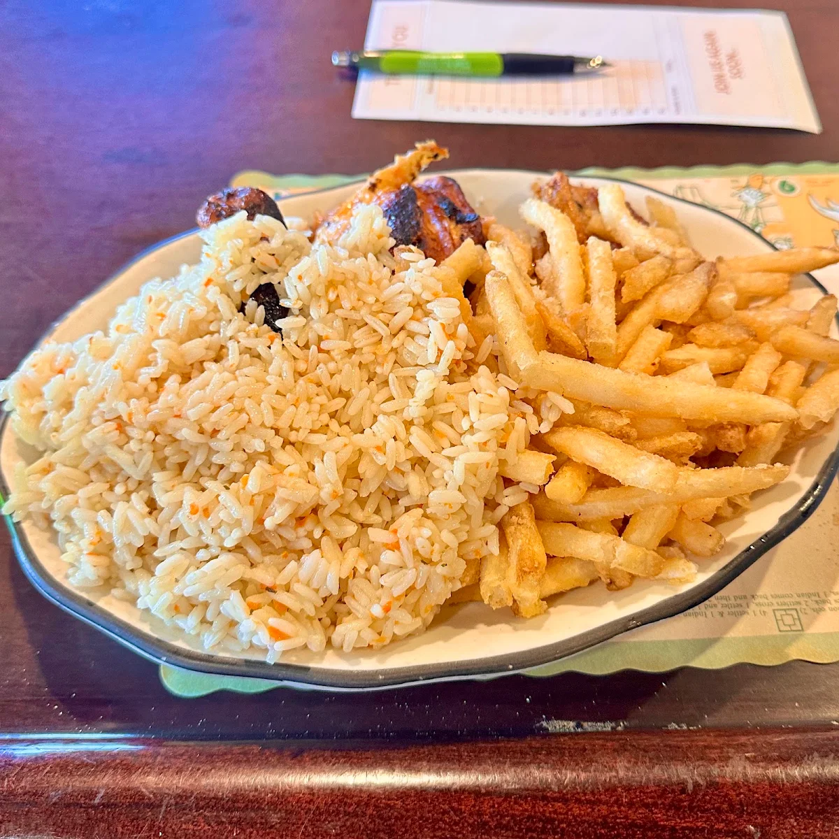 Barbeque Chicken with Rice