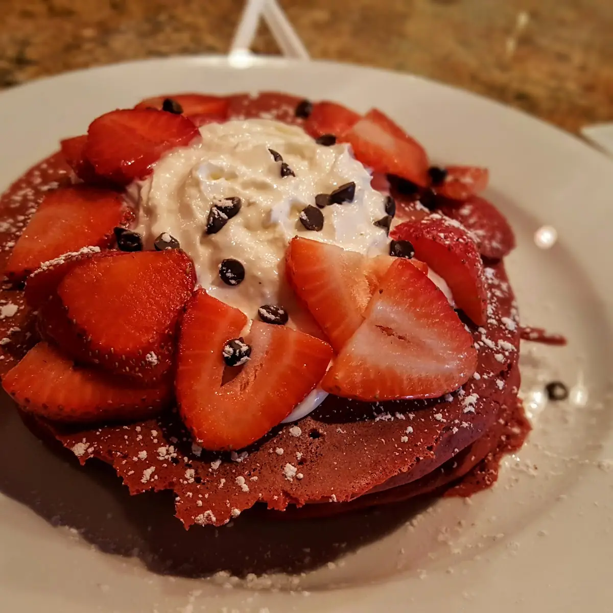 Red Velvet Pancake Breakfast