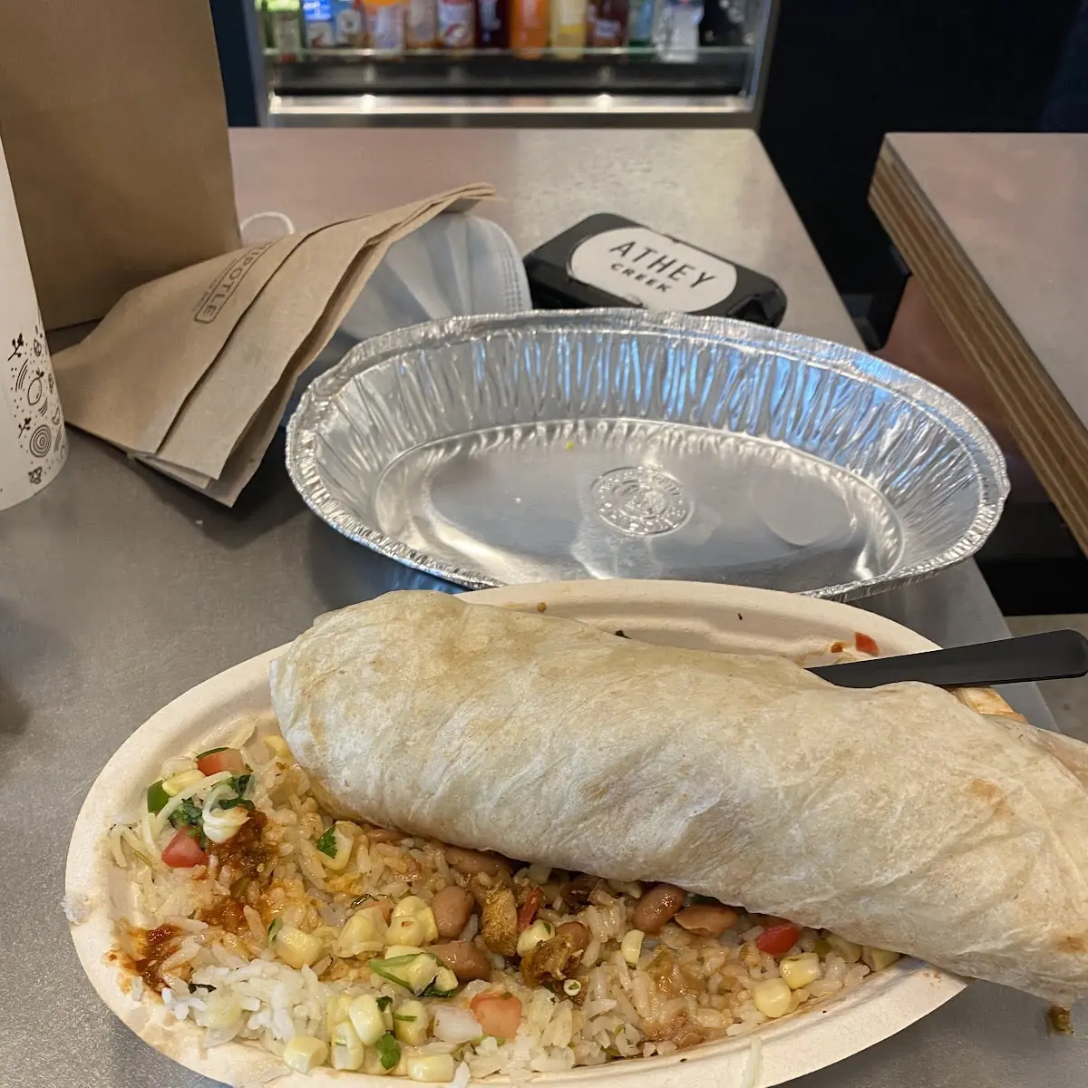 Beef and Bean and Cheese Burrito