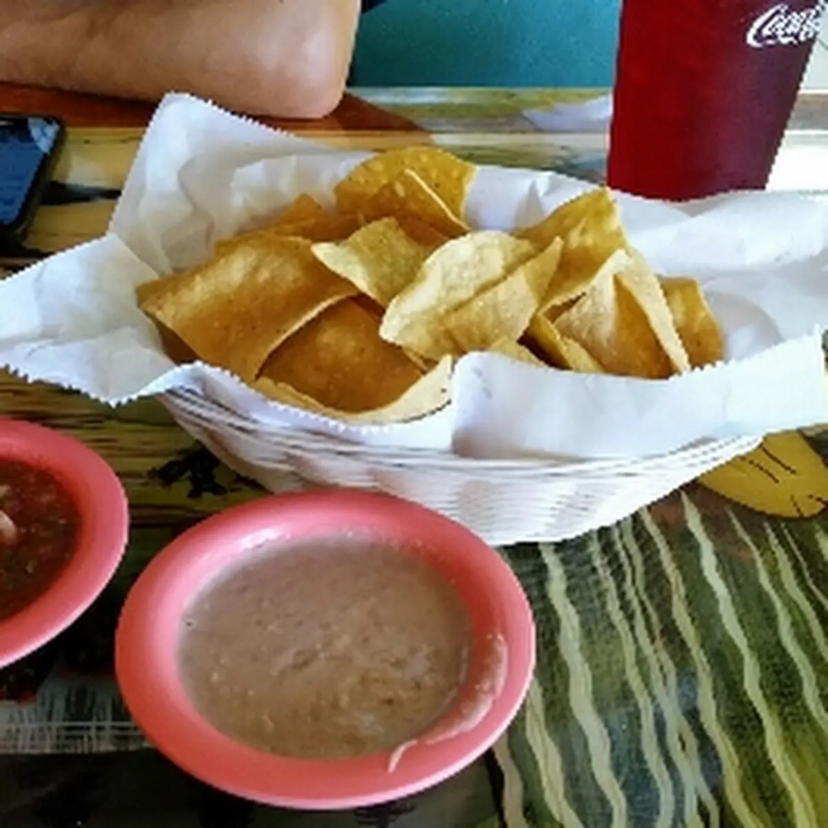 Chips Salsa & Bean Dip