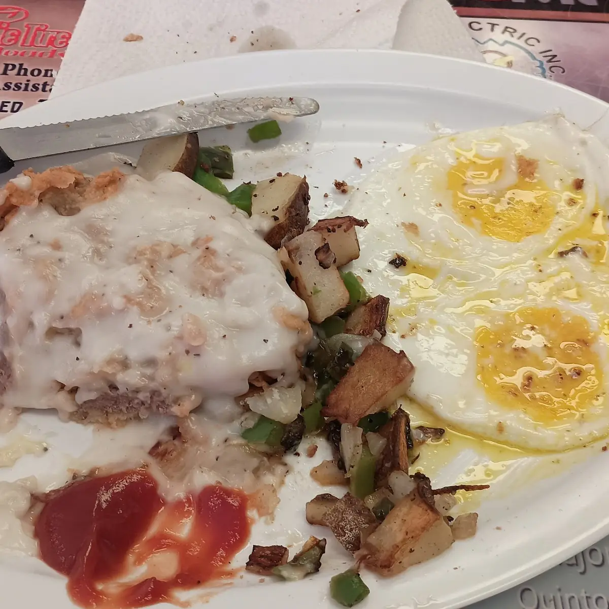 Chicken Fried Steak and Eggs