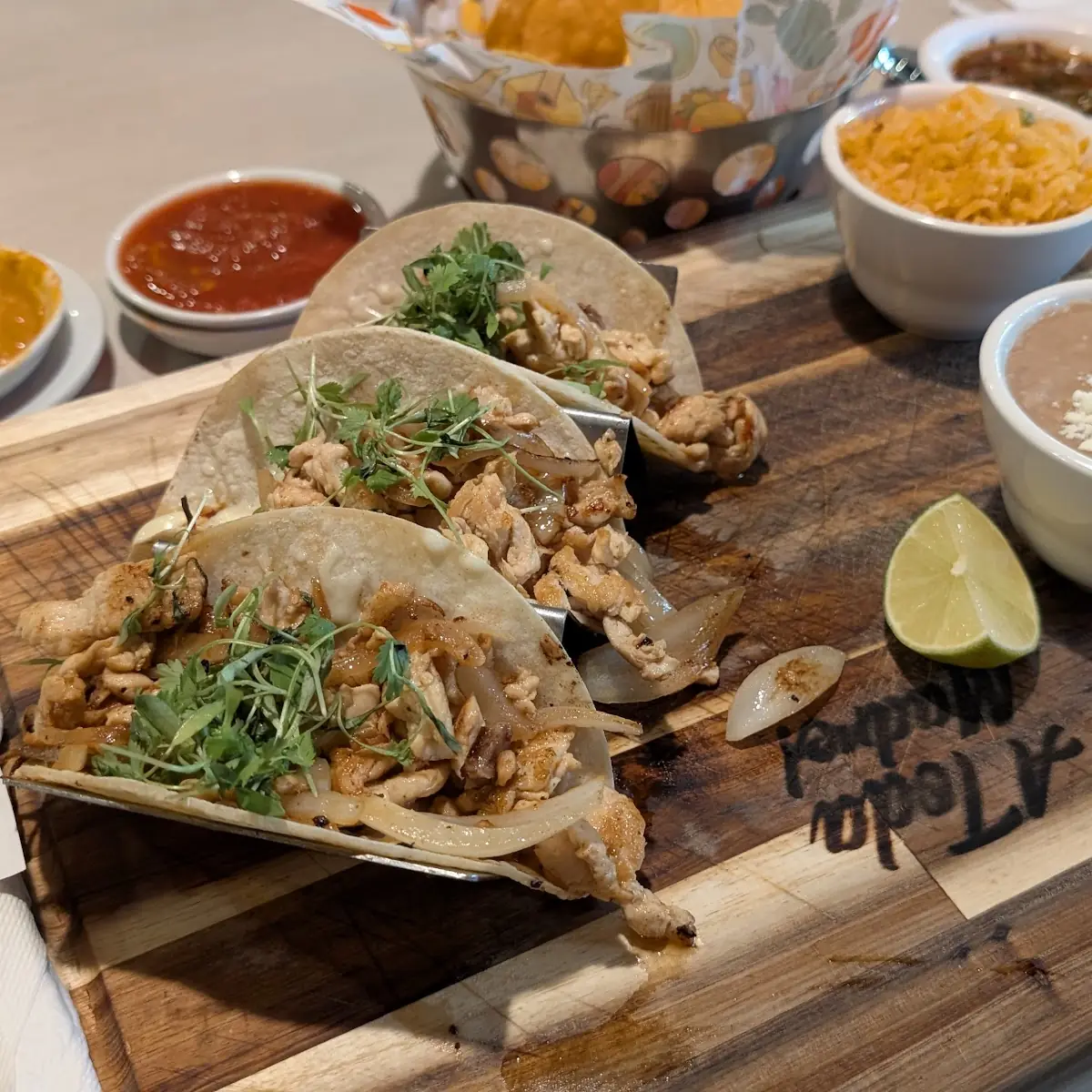 Cheesy Chicken Tacos
