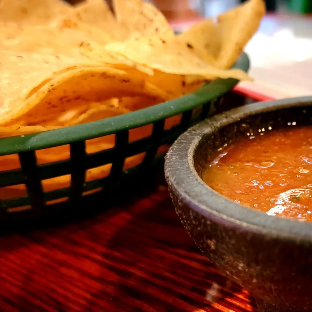 Molcajete Salsa with Corn Tortilla Chips
