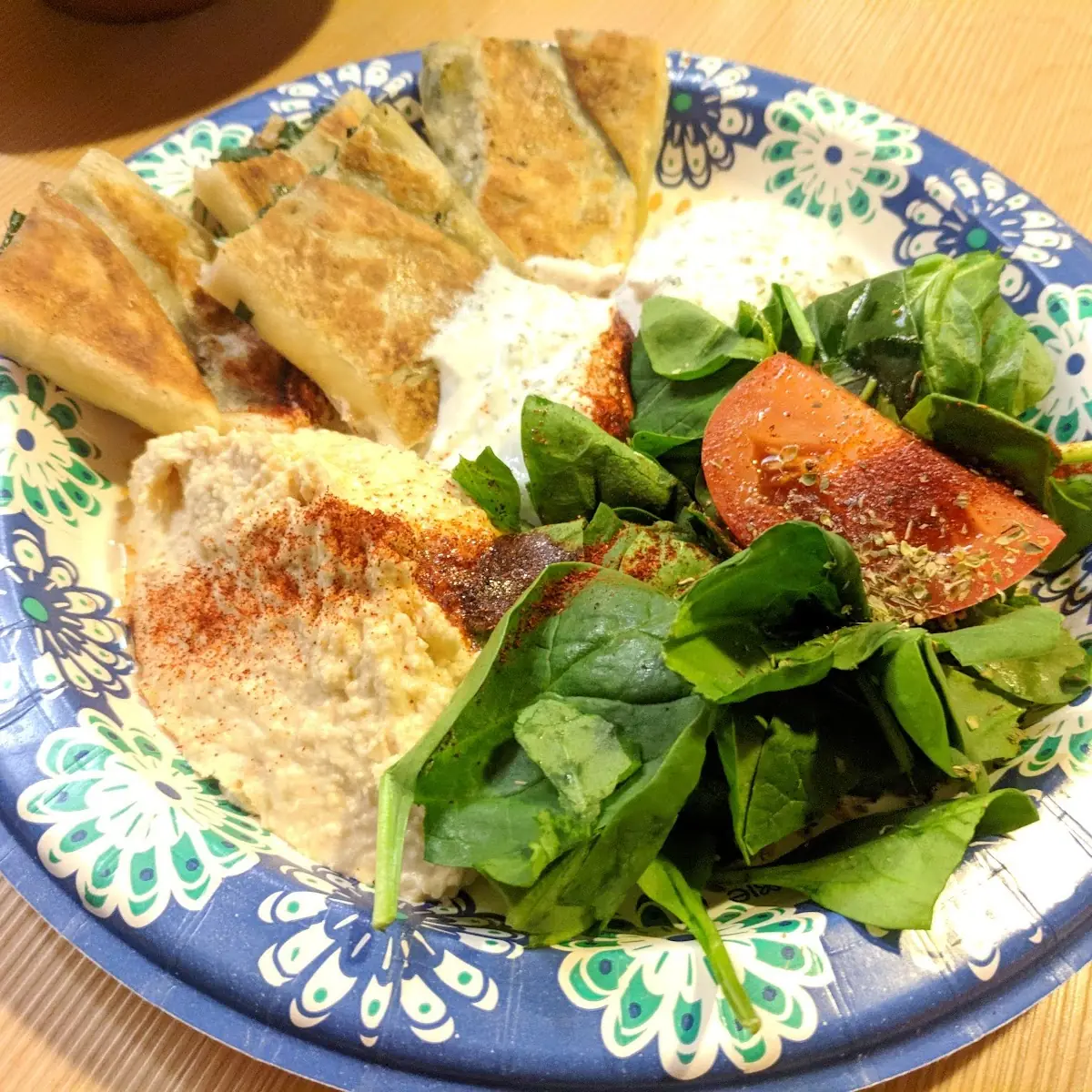 Hummus Salad Spanakopita