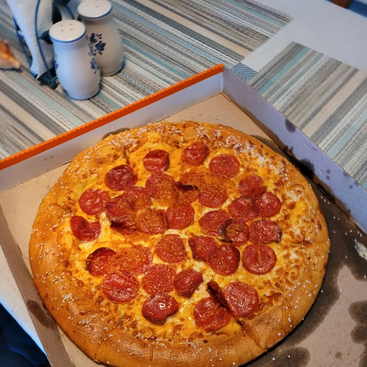 Pretzel Crust Pepperoni Pizza