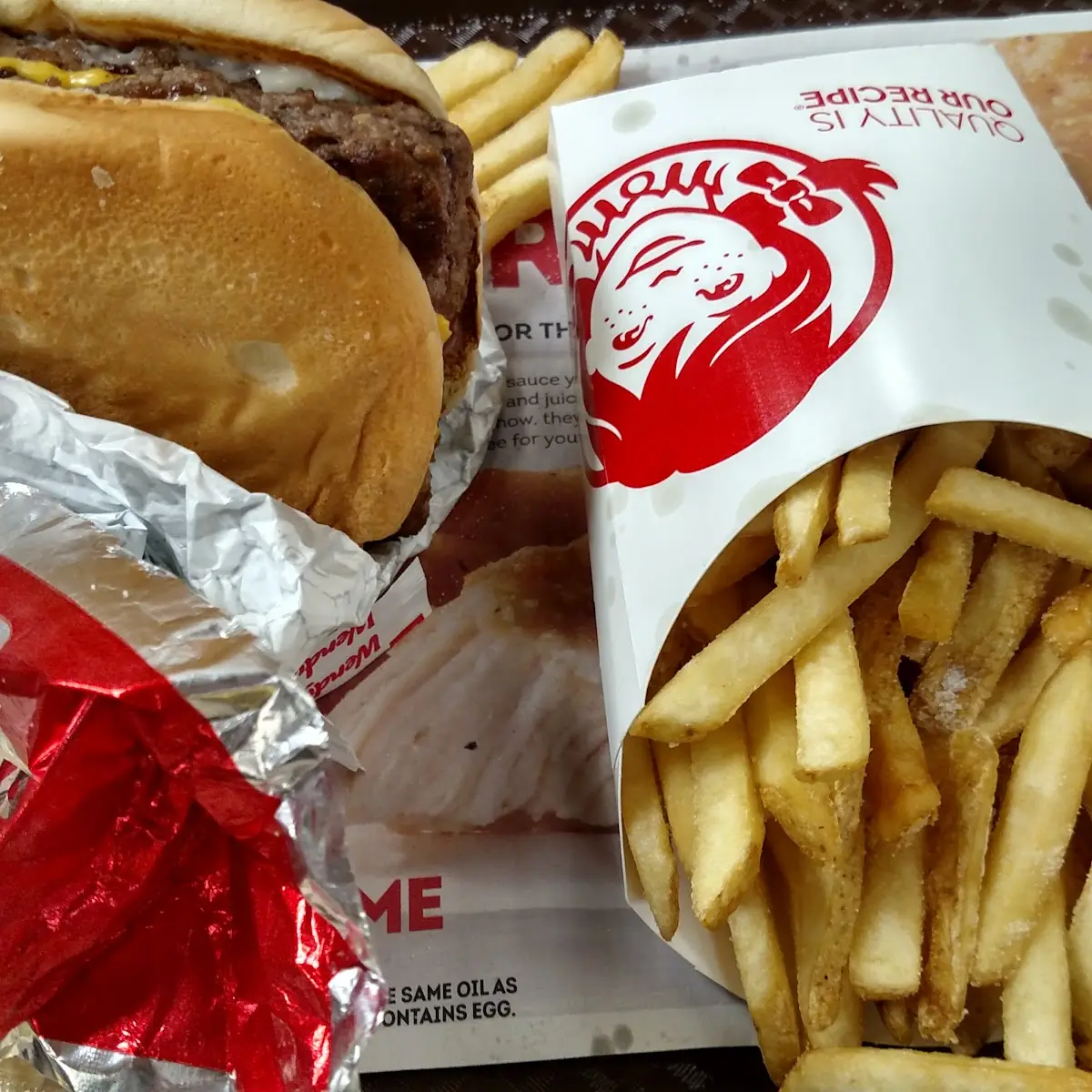 Double Cheeseburger and Fries