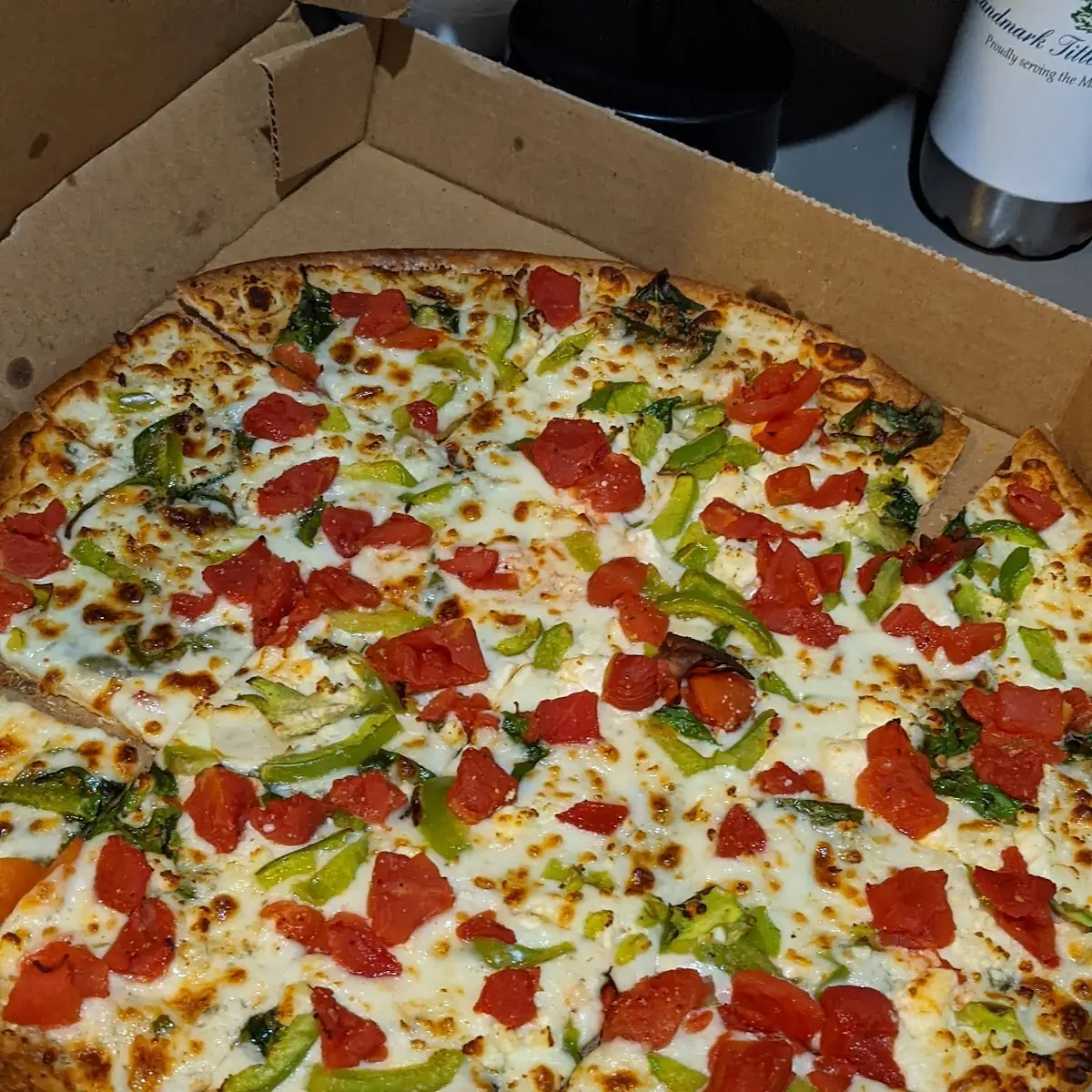 Thin Crust Veggies Garlic Parmesan
