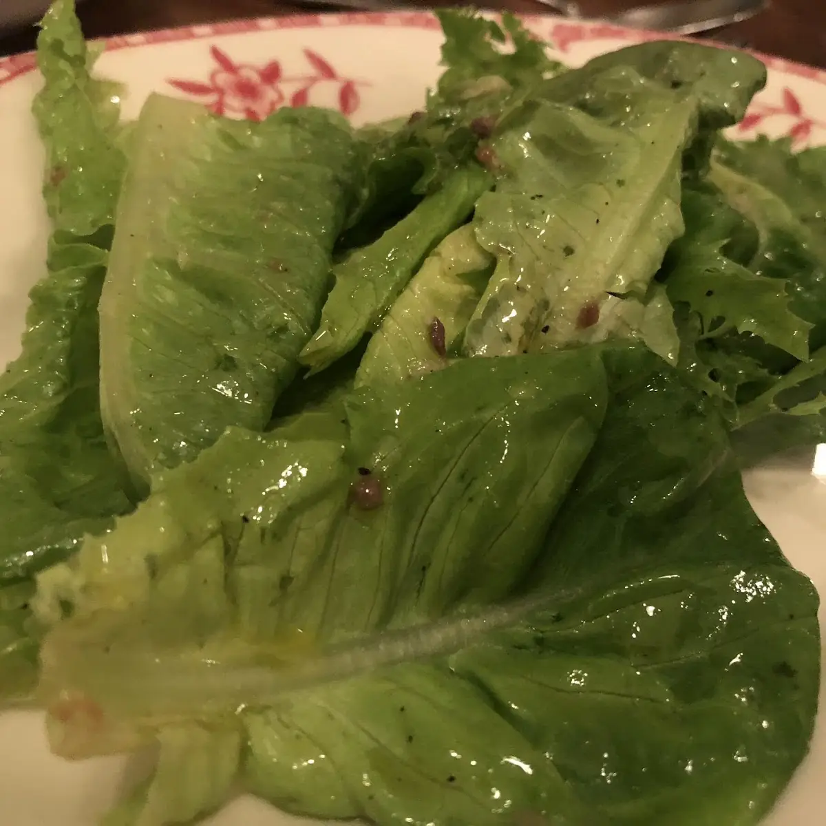 Local Baby Lettuces with Lemon Garlic and Extra Virgin Olive Oil