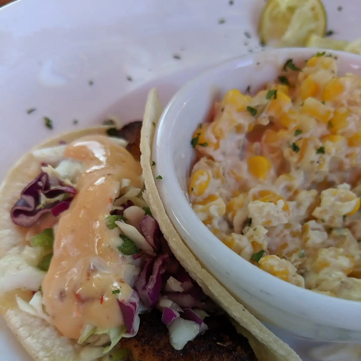 The Grape Juice Fish Tacos