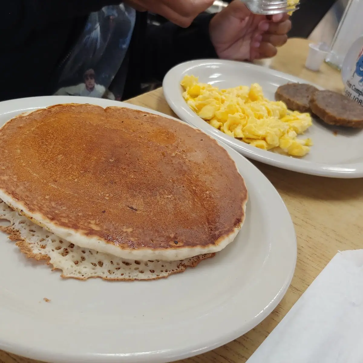 Pancakes Eggs Sausage