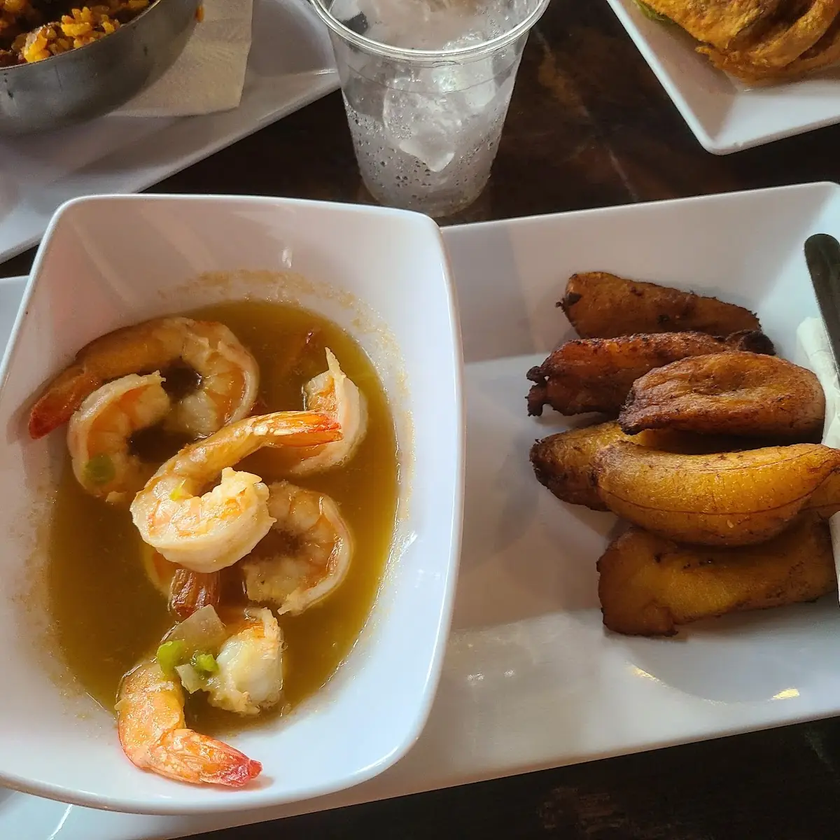 Con Tostones Shrimps Soup