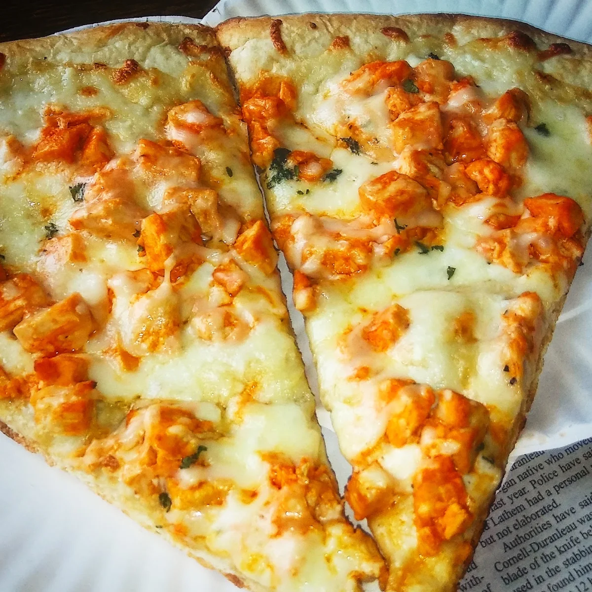 Buffalo Chicken Pizza by the Slice