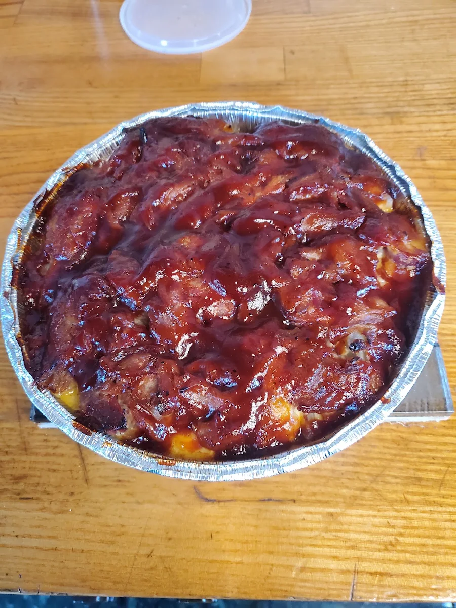 Pulled Pork Baked Potato Casserole