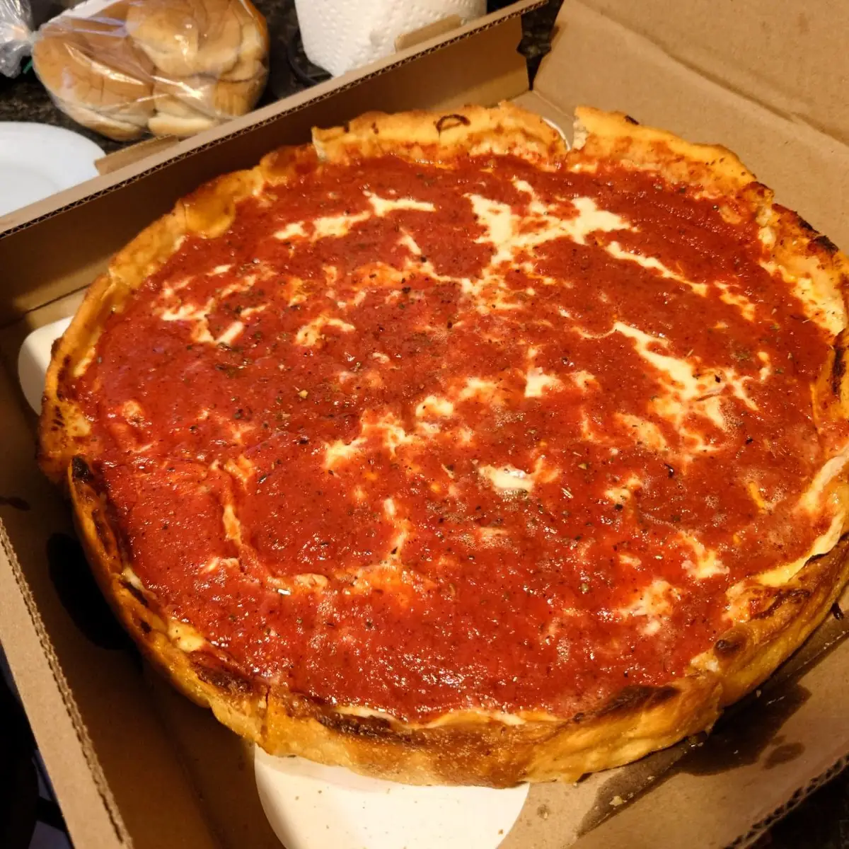 Deep Dish Cheese Pizza