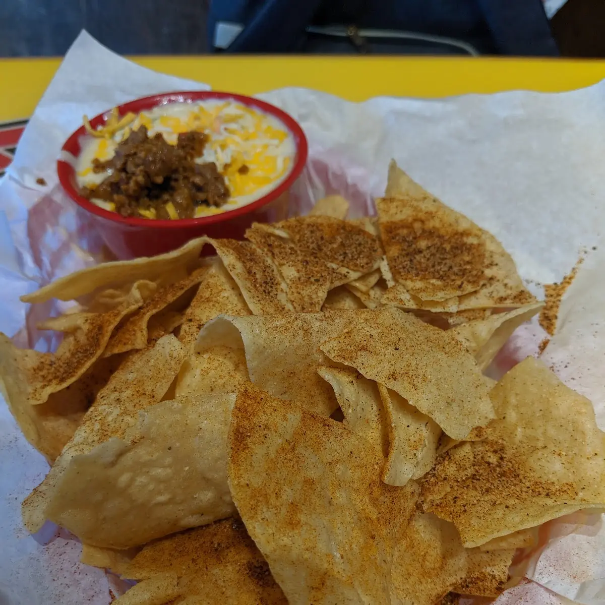 Chips with Queso Dip