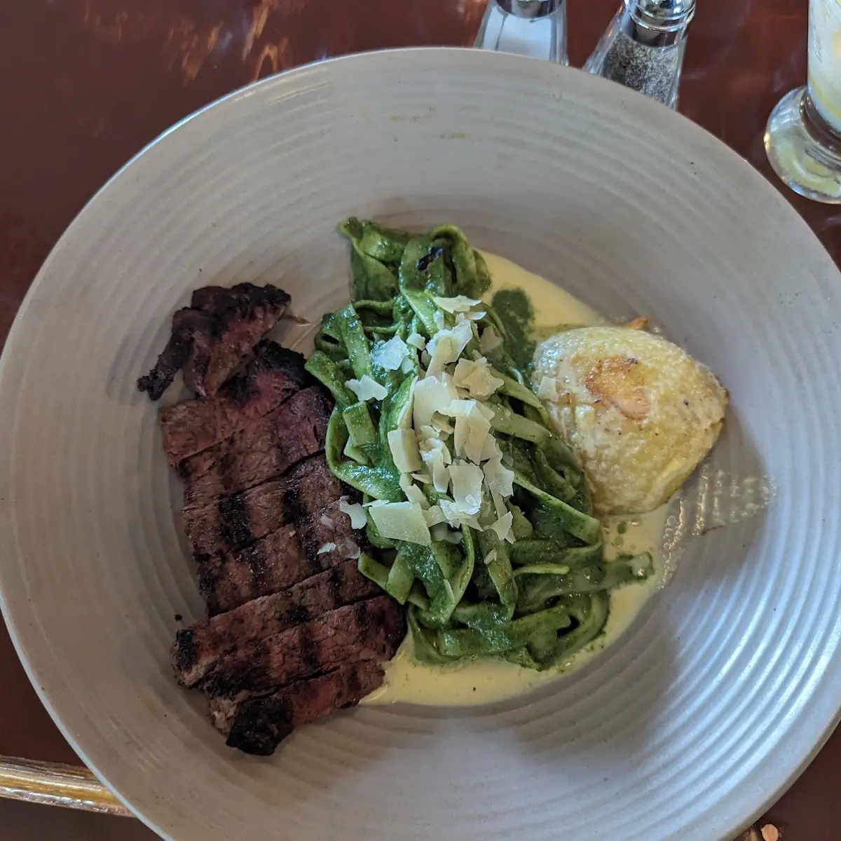 Steak and Pesto Pasta