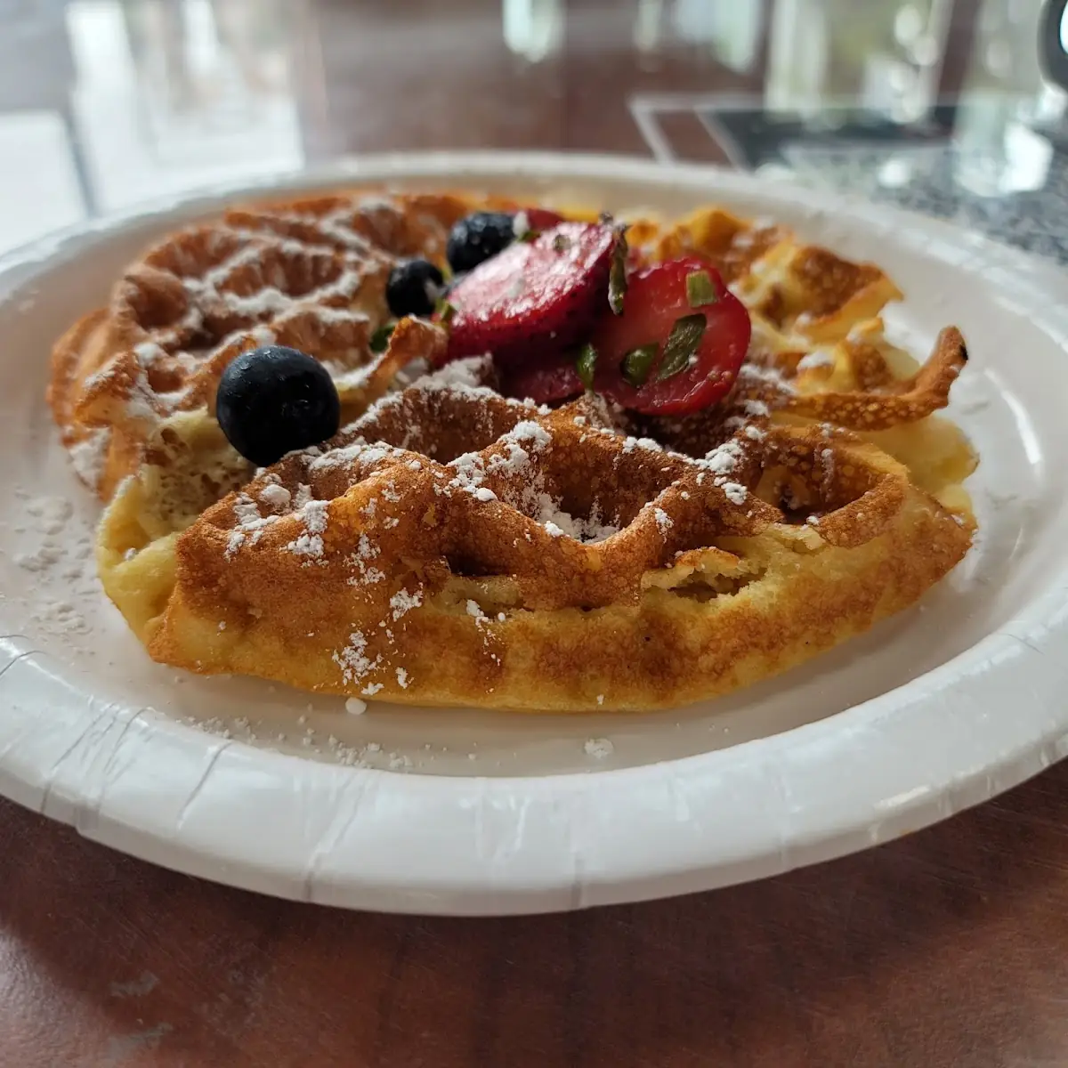 Waffle with Fresh Berries