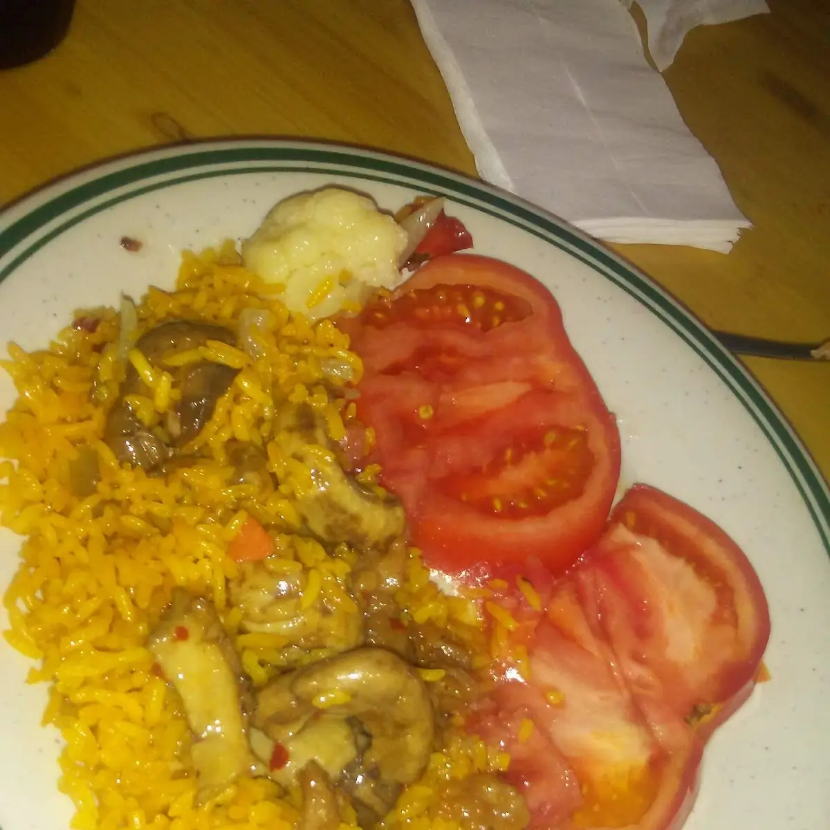 Tomato Beef Fried Rice Mushroom