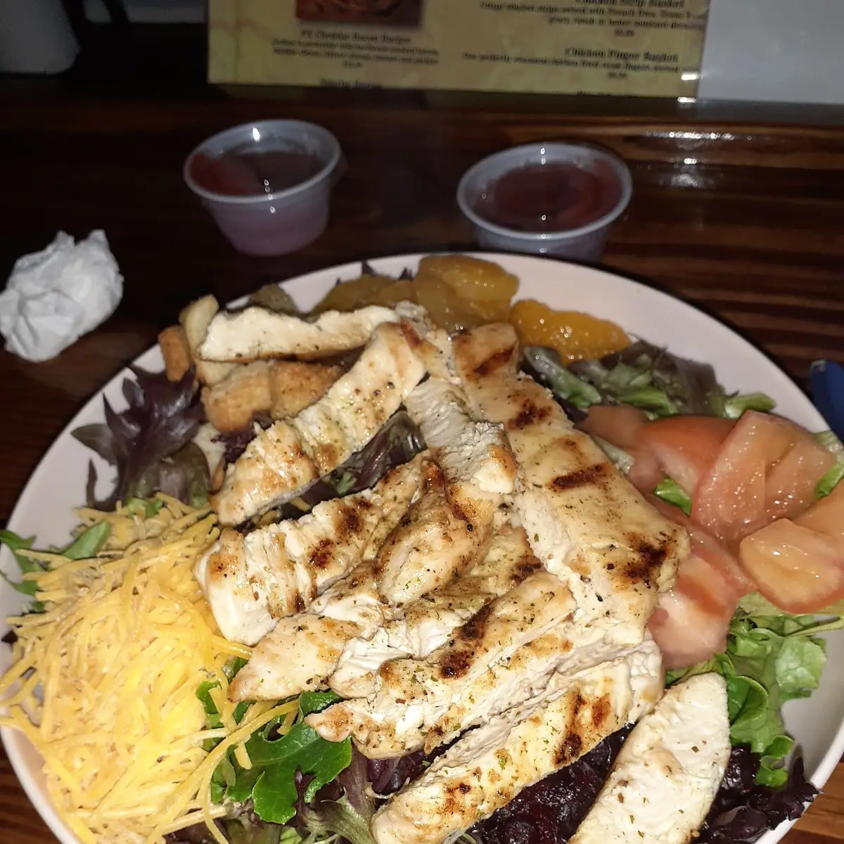 Cranberry Orange Salad with Grilled Chicken