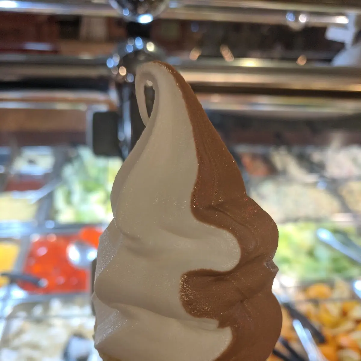 Chocolate Vanilla Soft Serve Ice Cream