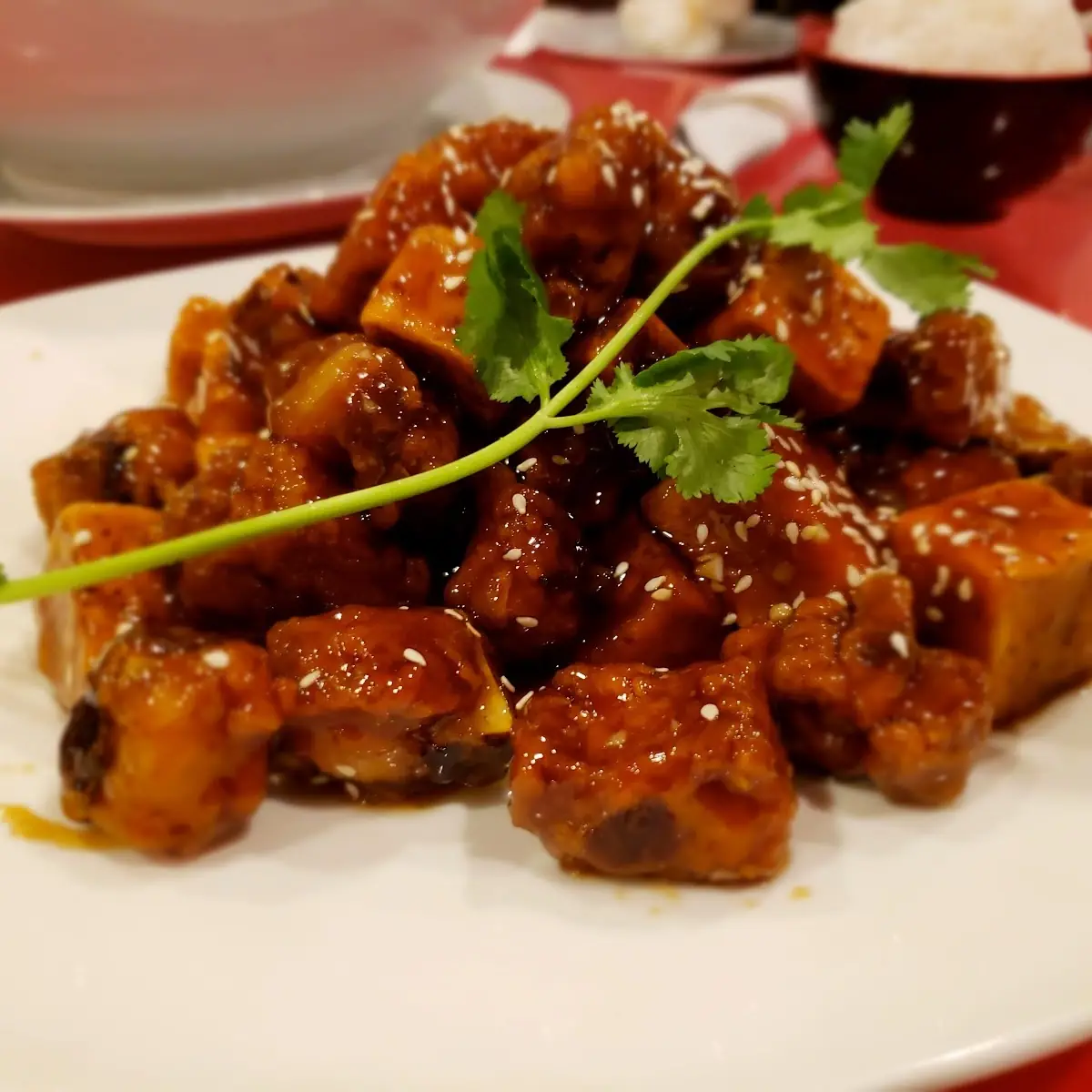 Fried Taro Cubes with Pork Ribs