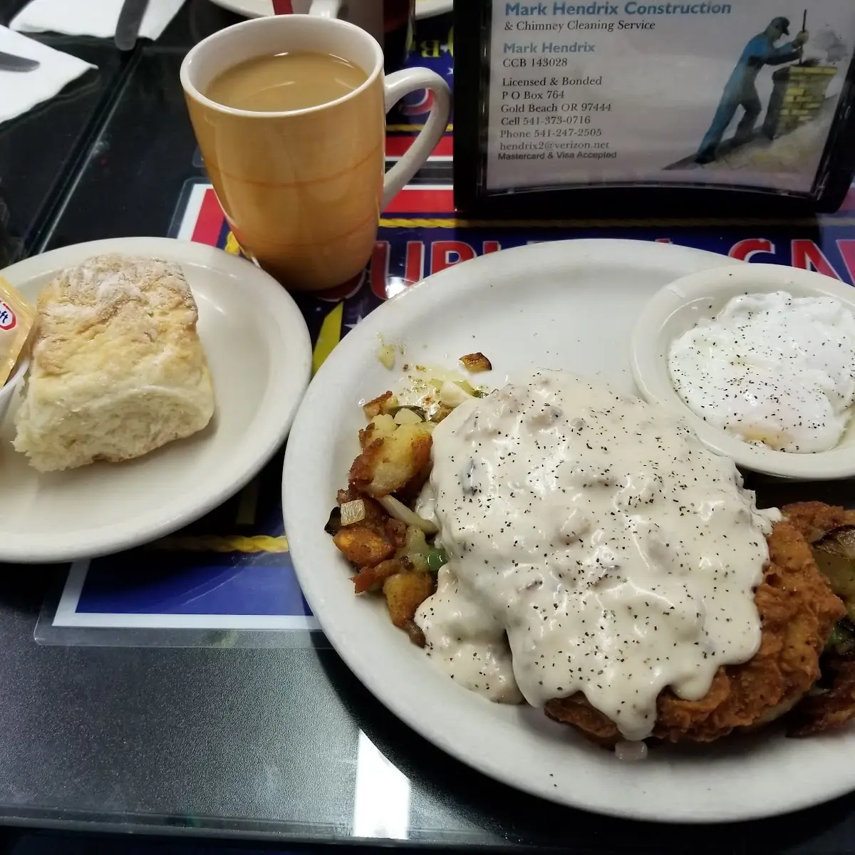Eggs w Country Fried Steak