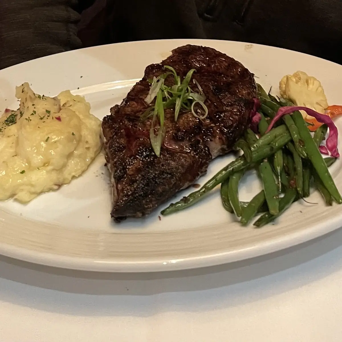 Ribeye Steak with Mashed Potatoes