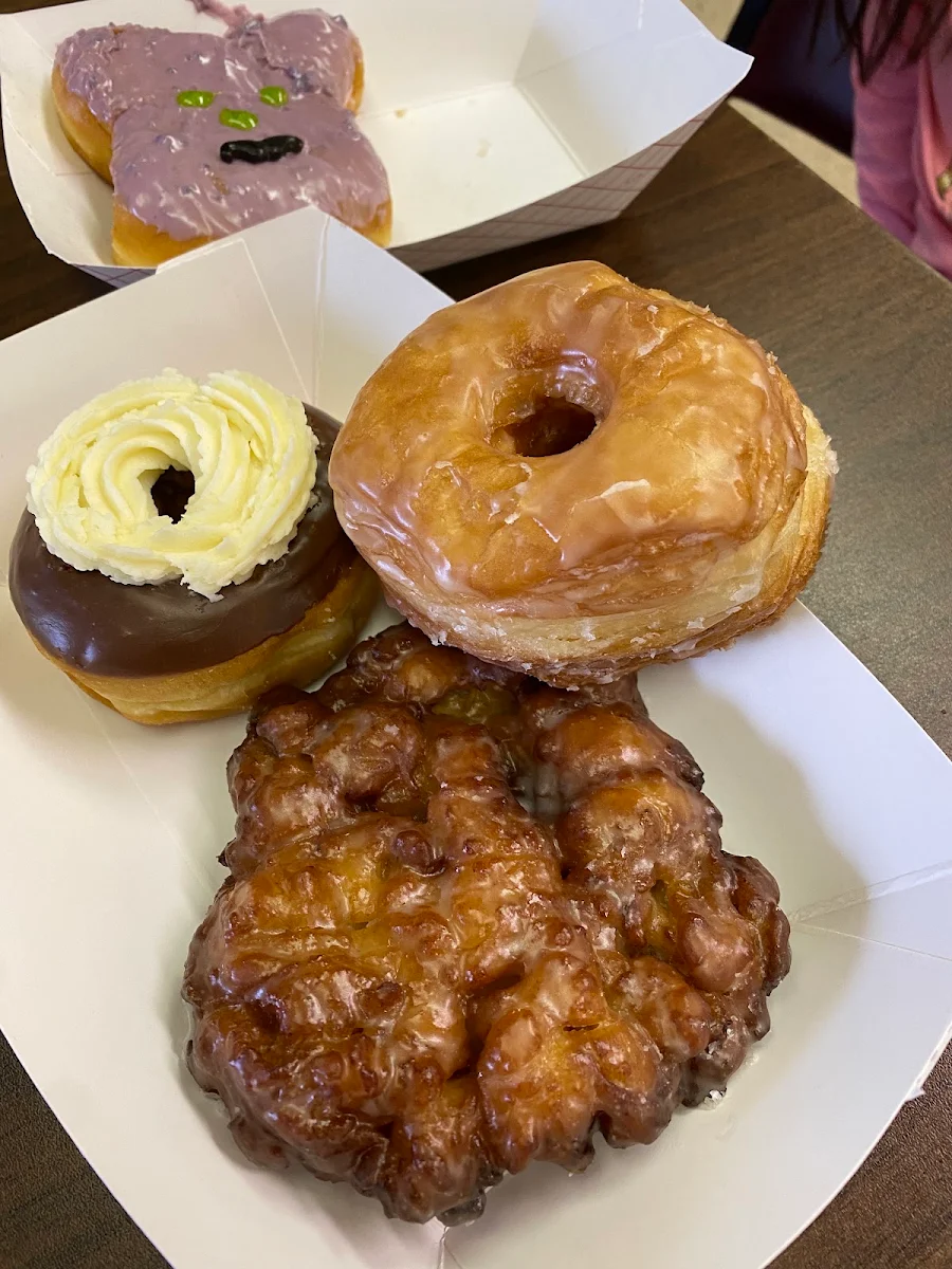 Apple Fritter and Cream Cheese
