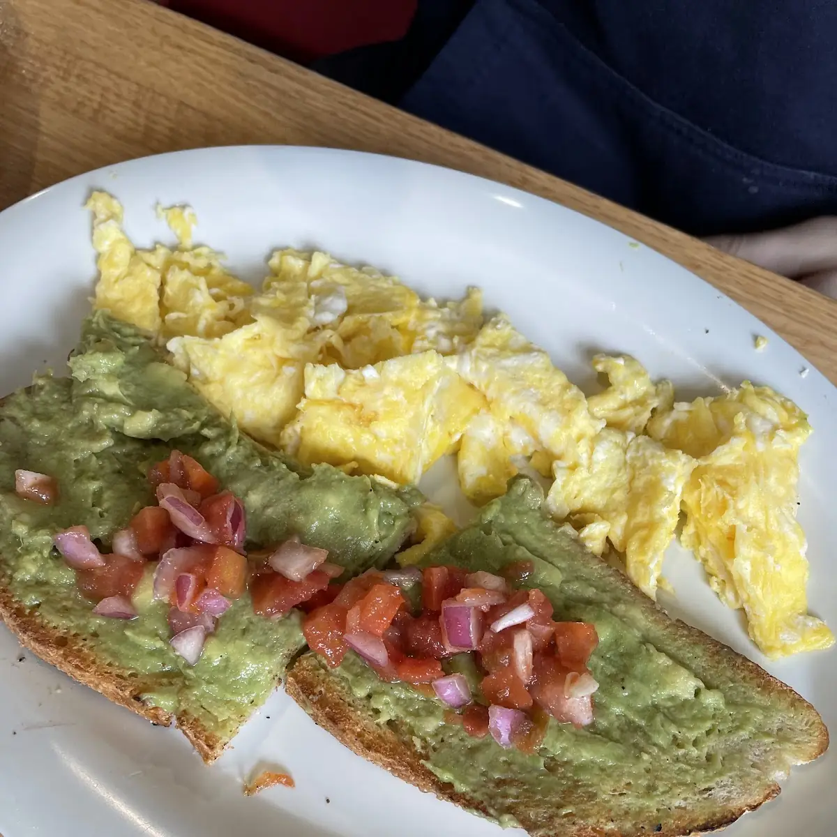 Avocado Toast with Scrambled Eggs
