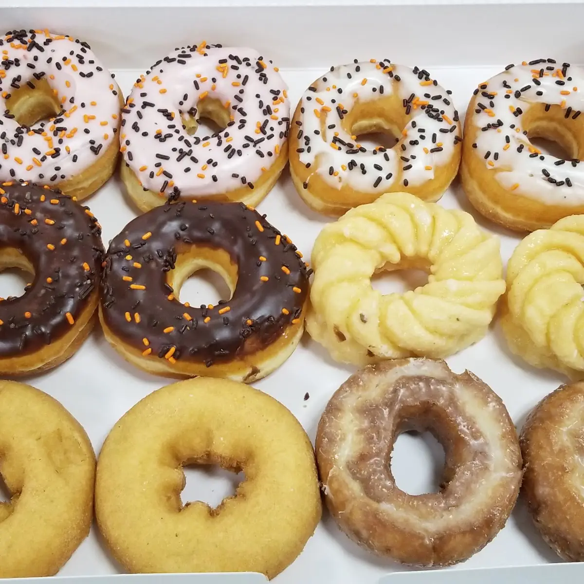 Cake Old Fashioned and Halloween Donuts