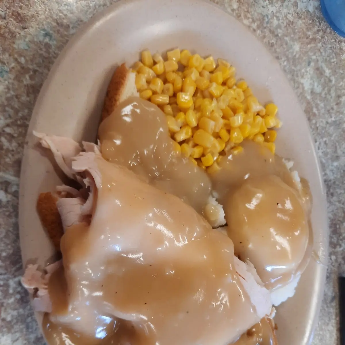 Open Faced Turkey Sandwich