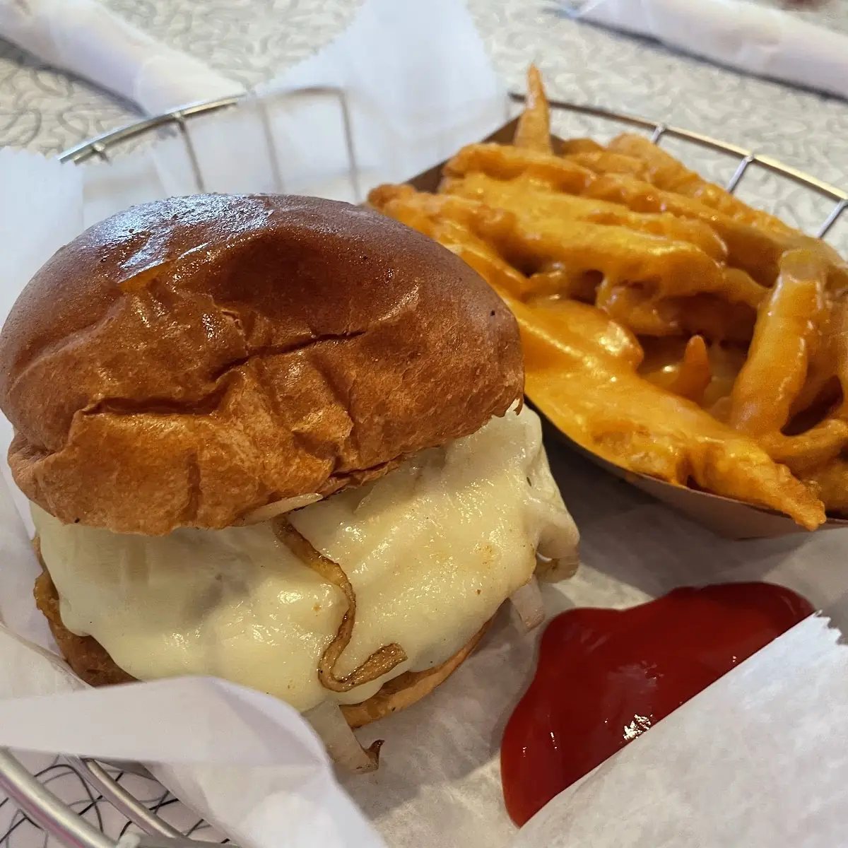 Mushroom Swiss Burger