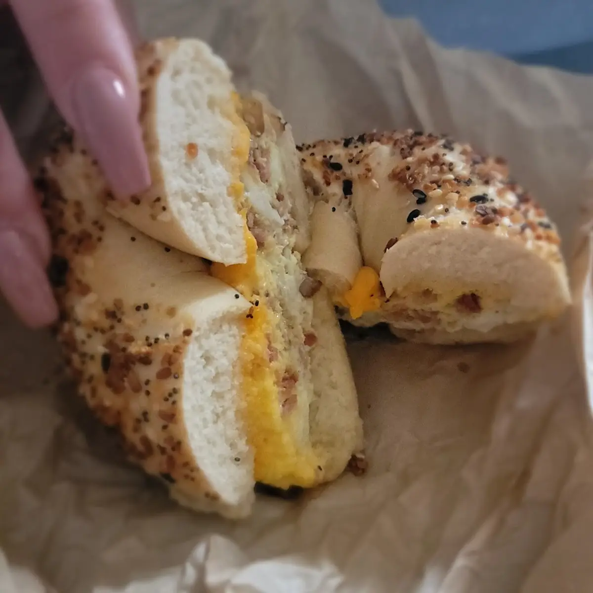 Everything Bagel with Smoked Salmon Lox