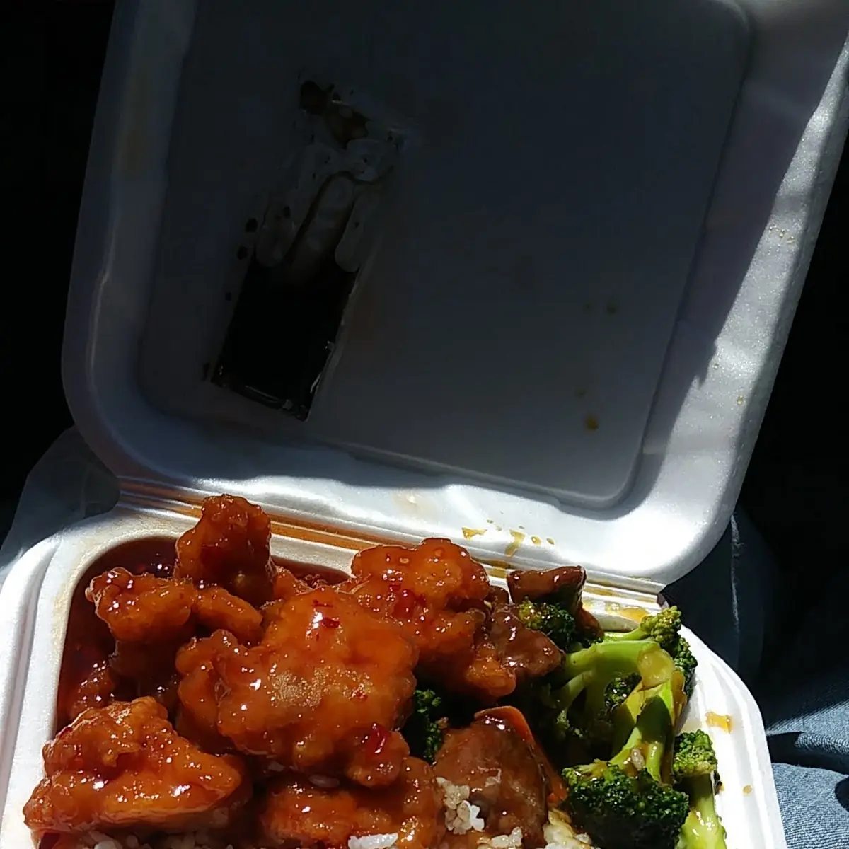 Streamed Rice with Kong Pao Chicken