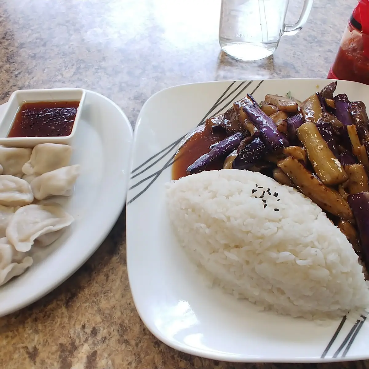 Steamed Dumplings Eggplant and Beef