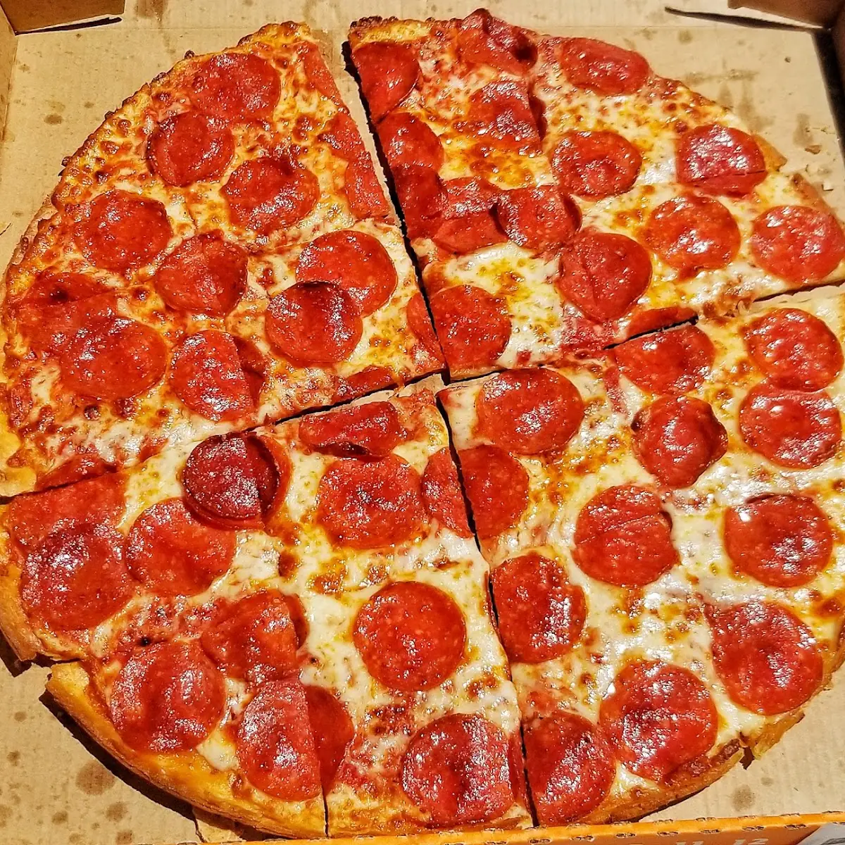 Pepperoni Thin Crust Cheese Pizza Slice