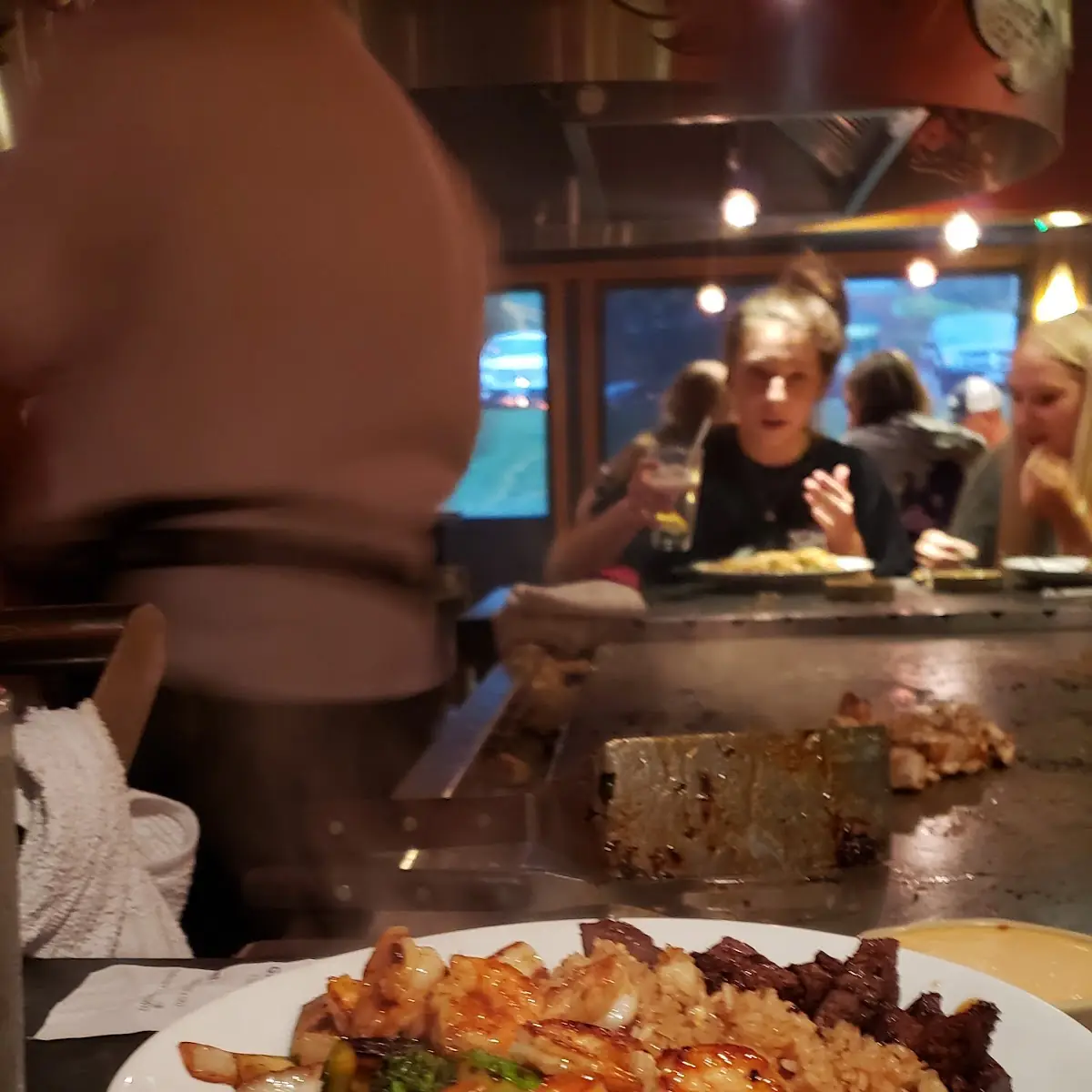 Chicken Teriyaki Steak and Shrimp