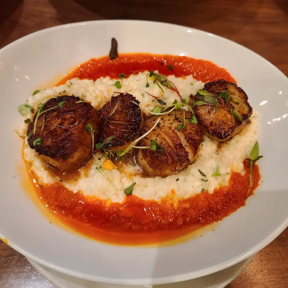Seared Diver Sea Scallops
