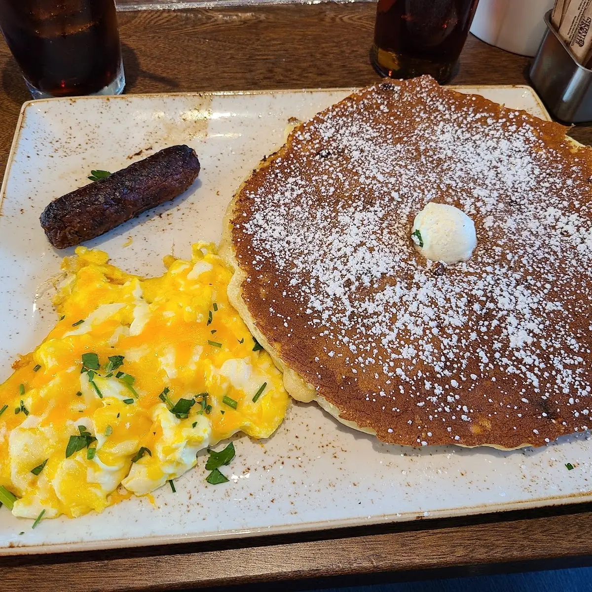 Cinnamon Chip Pancake Breakfast