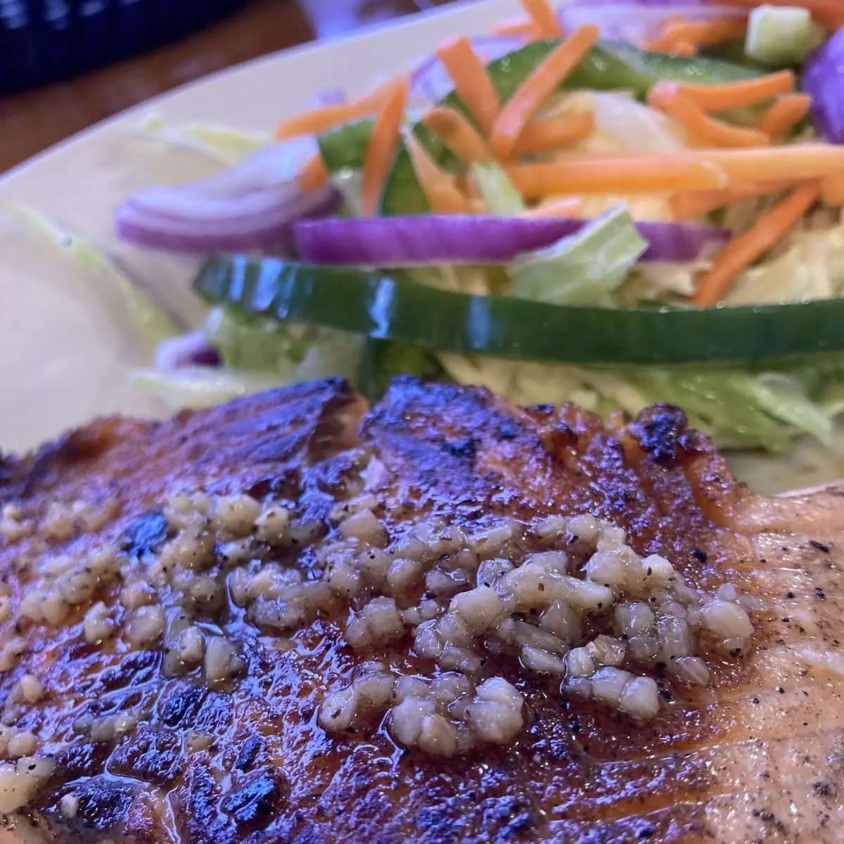 Salmon Fillet with Tossed Salad