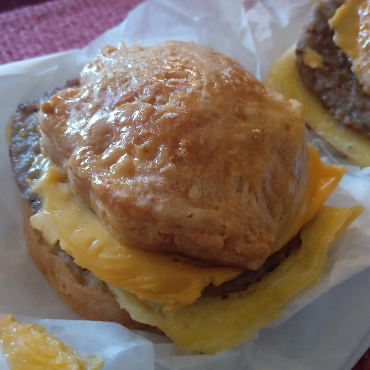 Sausage Egg and Cheese Biscuit