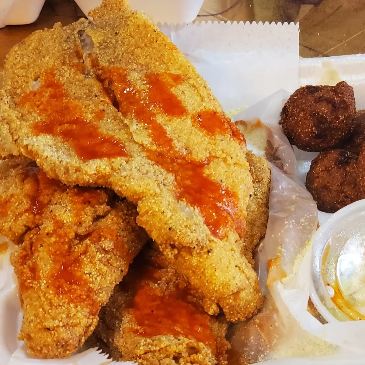 1 Pieces Catfish Fillets, Fries & a Small Drink