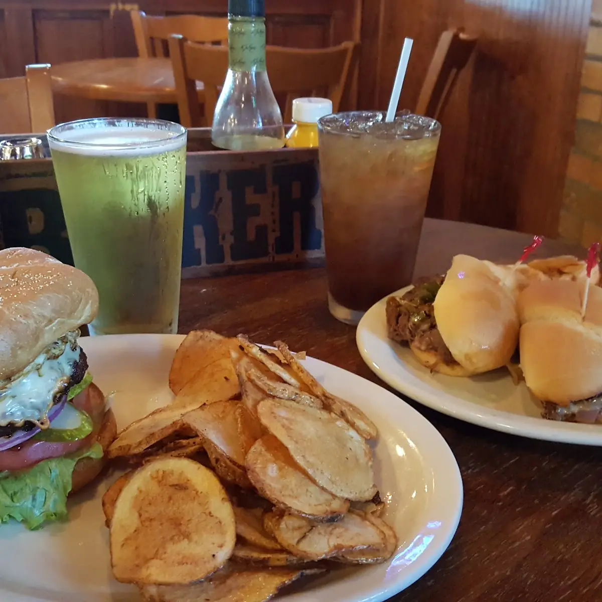 Paddy Burger and Tater Tots
