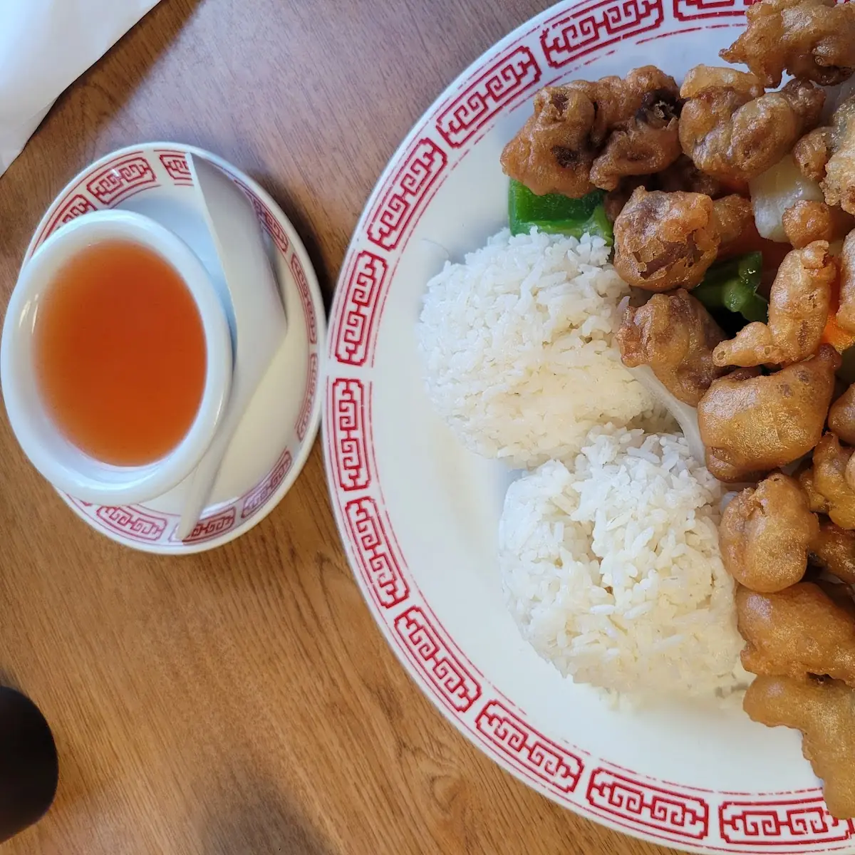 Sweet and Sour Pork w Steamed Rice