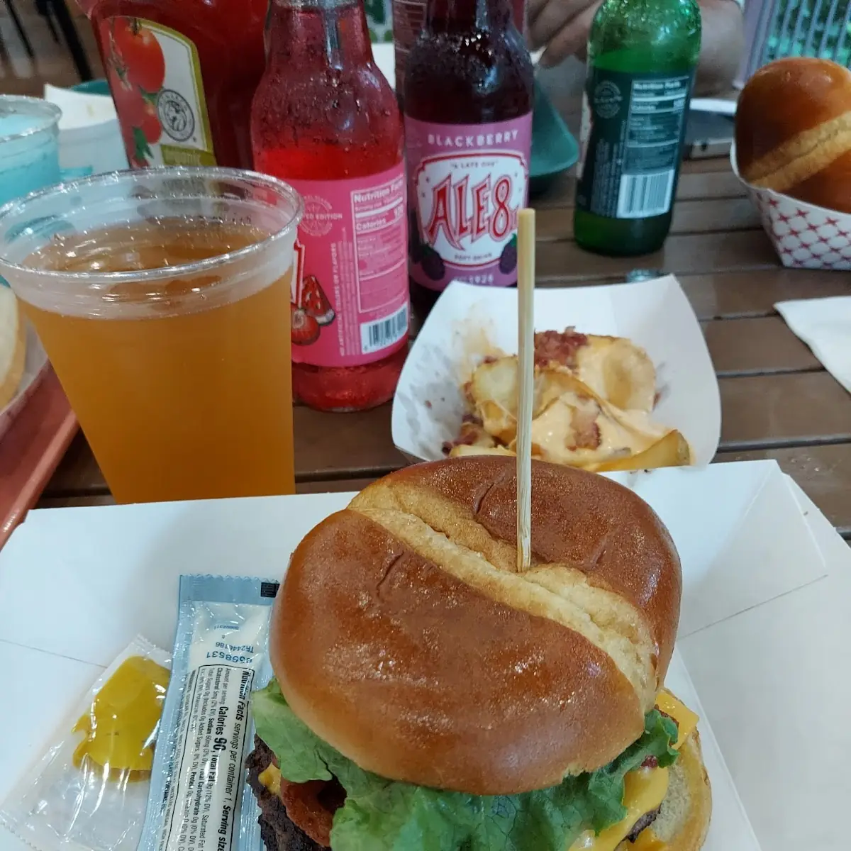 Double Smash Burger and Loaded Fries