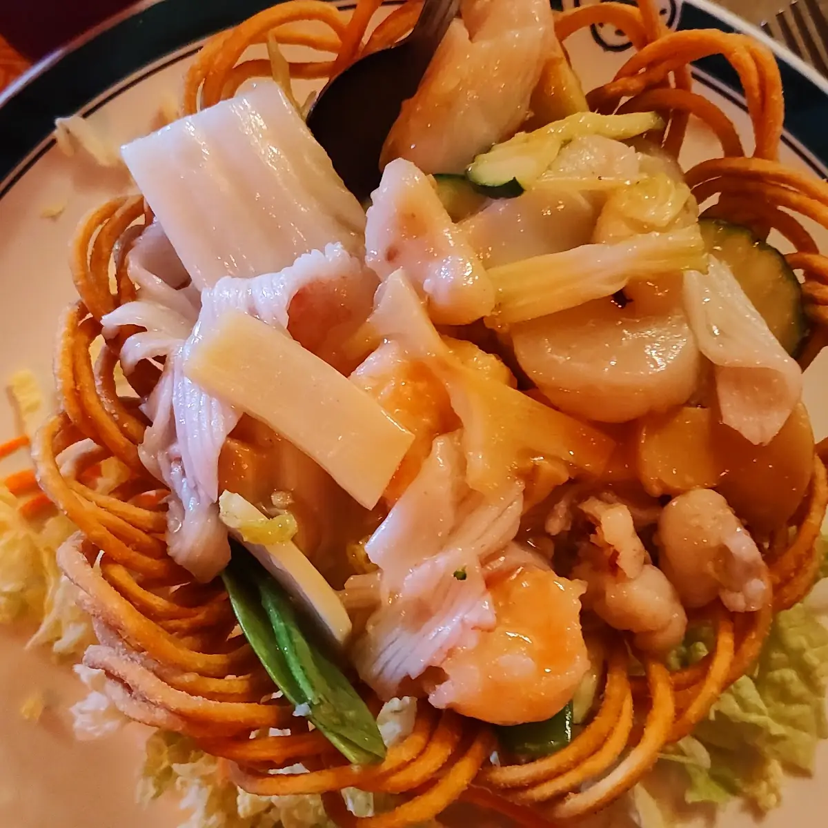 Seafood Noodle Basket