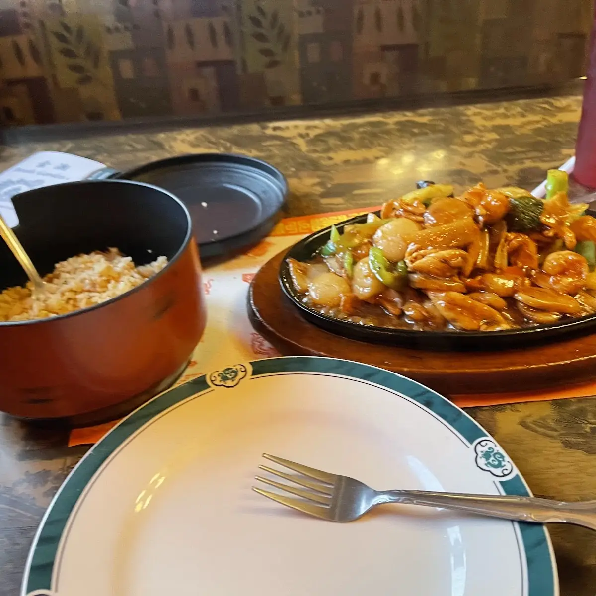 Shrimp with Mixed Vegetables Brown Rice